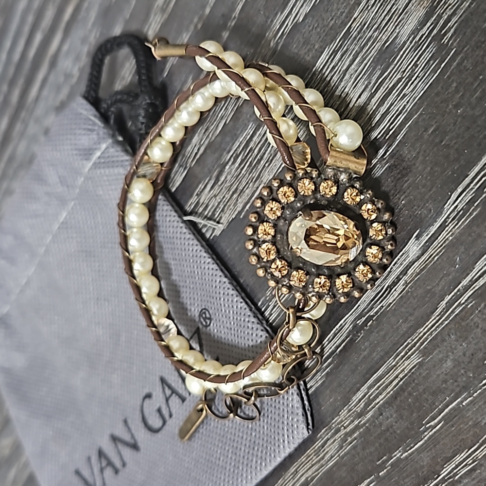 Van Galz Pearl Wrap Bracelet